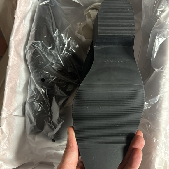 Lisa Vicky Black Suede Pointy Toe Skip Heeled Mule Western Embroidered - Picture 3 of 3